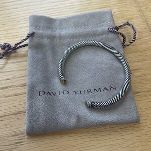 David Yurman Men's Twisted Silver and Gold Cuff